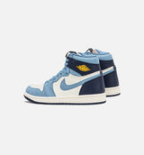 Air Jordan 1 Retro High OG White and Gold Womens Lifestyle Shoe - Blue/Gold