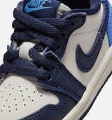 Air Jordan 1 Retro Low OG Obsidian Infant Toddler Lifestyle Shoe - Obsidian/University Blue/Sail