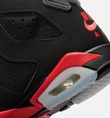 Air Jordan 6 Retro Infrared Salesman Grade School Lifestyle Shoe - Black/Light Crimson