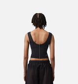 Flight Fleece Corset Womens Tank Top - Black/University Red