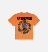 Fishing Club Mens Short Sleeve Shirt - Orange