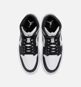 Air Jordan 1 Mid Mens Lifestyle Shoe - White/Black/Light Smoke Grey