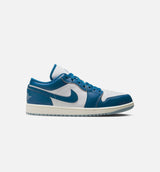 Air Jordan 1 Low SE Industrial Blue Mens Lifestyle Shoe - White/Blue Grey/Sail/Industrial Blue