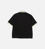 Tradition Snap Button Up Mens Short Sleeve Shirt - Black