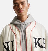 Nike Life Vintage Sport Mens Short Sleeve Shirt - Coconut Milk/University Red/Black