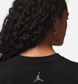 Flight Graphic Womens Short Sleeve Shirt - Black/Smoke Grey