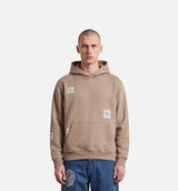 Flowers Mens Hoodie - Brown