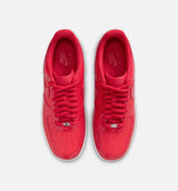 Air Force 1 Low Patent Mens Lifestyle Shoe - University Red/Light Crimson/White