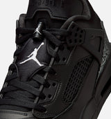 Spizike Low Mens Basketball Shoe - Black/Black/Metallic Silver
