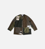 Patchwork Liner Mens Jacket - Moss