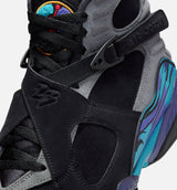 Air Jordan 8 Retro Aqua Mens Lifestyle Shoe - Black/Multi Color/Bright Concord/Multi Color
