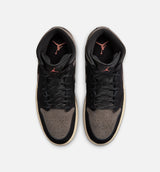 Air Jordan 1 Mid SE Mens Lifestyle Shoe - Black/Olive Grey/Light Wild Mango