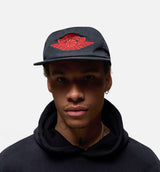 Rare Air Unstructured Washed Cap Mens Hat - Black/Red