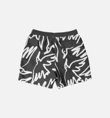 Birds Fly Free Swim Mens Short - Black