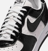 Air Force 1 Low Cracked Leather Mens Lifestyle Shoe - Black/White