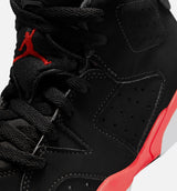 Air Jordan 6 Retro Infrared Salesman Preschool Lifestyle Shoe - Black/Light Crimson