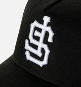 San Francisco Giants Upside Down 940AF Snapback Mens Hat - Black/White