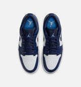 Air Jordan 1 Low Mens Lifestyle Shoe - Midnight Navy/University Blue/White