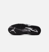 Air Jordan 8 Retro Chrome Black And Light Graphite Mens Lifestyle Shoe - Black/White/Light Graphite