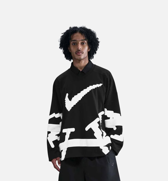 Nike HV1137-010 NSW Club Hockey Mens Jersey - Black/White/White