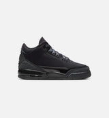 Air Jordan 3 Retro Black Cat Grade School Lifestyle Shoe - Black/Dark Charcoal/Black Free Shipping