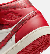 Air Jordan 1 Mid SE Womens Lifestyle Shoe - Sail/Team Red/Varsity Red