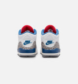 Air Jordan 3 Retro OG True Blue Preschool Lifestyle Shoe - White/Fire Red/True Blue Free Shipping