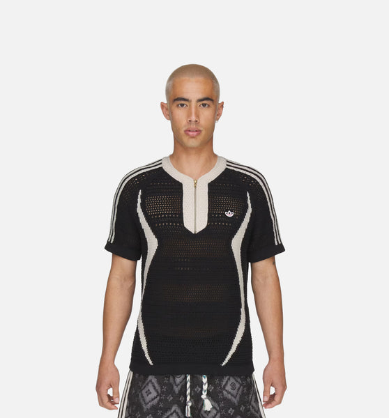 adidas KE7074 CLOT Knit By Edison Chen Mens Jersey - Black/Wonder
