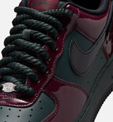 Air Force 1 Low Patent Burgundy Crush Mens Lifestyle Shoe - Black Spruce/Burgundy Crush/Black