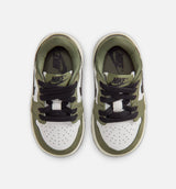 Air Jordan 1 Low OG Medium Olive And Summit White Infant Toddler Lifestyle Shoe - Medium Olive/Black/Summit White/Sail)