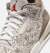 Air Jordan 3 Retro Laser Phantom And Palomino Mens Lifestyle Shoe - Phantom/Palomino/Sail/University Red
