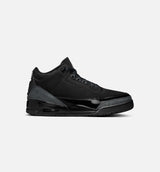 Air Jordan 3 Retro Black Cat Mens Lifestyle Shoe - Black/Dark Charcoal/Black Free Shipping