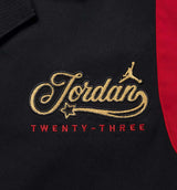 Button Up Womens Short Sleeve Shirt - Black/Gym Red