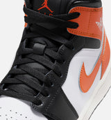 Air Jordan 1 Mid Mens Lifestyle Shoe - Starfish/White/Sail/Black