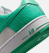 Air Force 1 Low Cracked Leather Mens Lifestyle Shoe - Menta/White