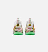 Air Foamposite One Tianjin 2.0 Mens Basketball Shoe - White/Light Poison Green/Black/Lava Glow/Tour Yellow Limit One Per Customer
