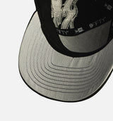 Las Vegas Raiders Flames 9Fifty Snapback Mens Hat - Black/Silver