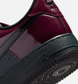 Air Force 1 Low Patent Burgundy Crush Mens Lifestyle Shoe - Black Spruce/Burgundy Crush/Black
