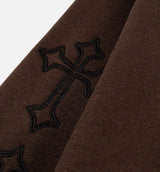 The Ultimate Sacrifice Zip Up Mens Hoodie (Brown/Black)