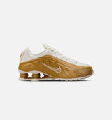 Shox R4 Womens Running Shoe - Soft Pearl/Metallic Gold