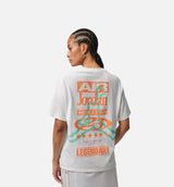 Flight Girlfriend Graphic Womens Short Sleeve Shirt - Sail