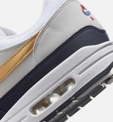 Air Max 1 Olympic Mens Lifestyle Shoe - Obsidian/Metallic Gold