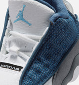 Air Jordan 13 Retro Navy And Flint Grey Infant Toddler Lifestyle Shoe - Navy/University Blue/Flint Grey/White Free Shipping