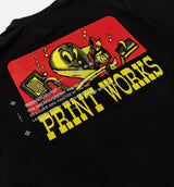 The Works Logo Mens Short Sleeve Shirt - Black