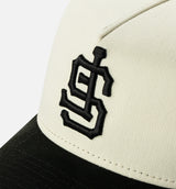 San Francisco Giants 940AF Upside Down Snapback Mens Hat - Beige/Black