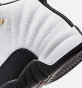Air Jordan 12 Retro Taxi Preschool Lifestyle Shoe - White/Black/Taxi