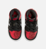 Air Jordan 1 Retro High OG Ruby Infant Toddler Lifestyle Shoe - Varsity Red/Black/White