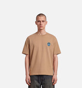 Evolution Mens Short Sleeve Shirt - Light Brown
