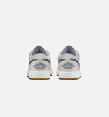 Air Jordan 1 Low Retro Mens Lifestyle Shoe - White/Neutral Grey/Gum Medium Brown/Midnight Navy