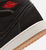 Air Jordan 1 Retro High OG Flight Club Grade School Lifestyle Shoe - Black/Sail/Gum Medium Brown/University Red